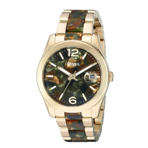 Watch strap Fossil ES3831 Stainless steel Gold Toned 20mm